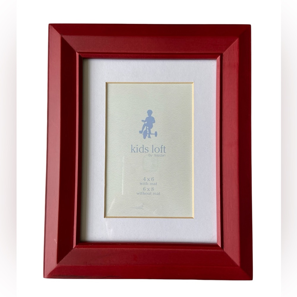 Kids Loft by Malden Red Photo Frame for 4x6 or 6x8 Photo Christmas Farmhouse
